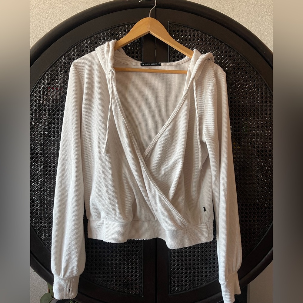Thrive Societe Wrap Sweater Hoodie